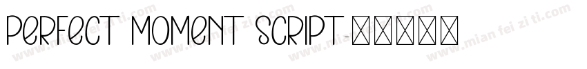 perfect moment script字体转换